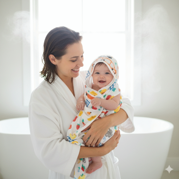 Hoodie Towel-"White"