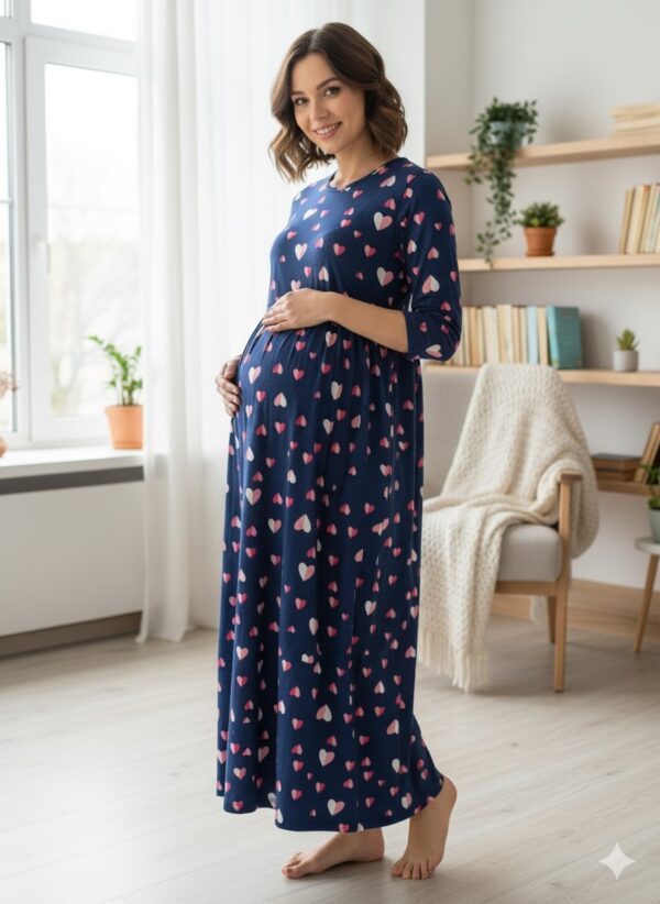 Feeding 3/4 Sleeve-" Navy Blue"