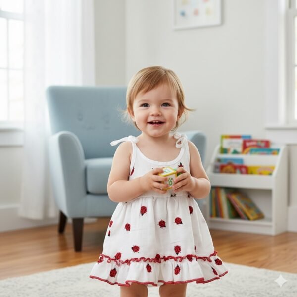 Muslin Hand Knot Frock