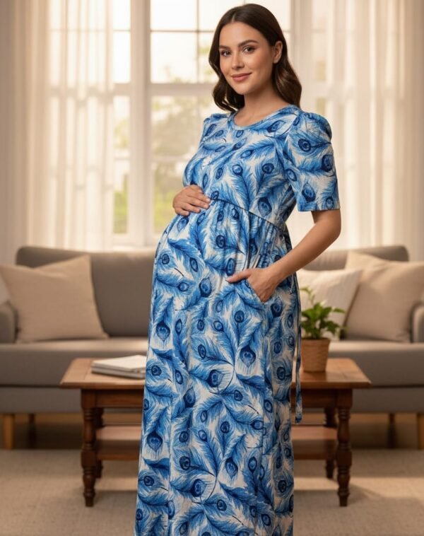 Feeding Puff Sleeve - "Blue"