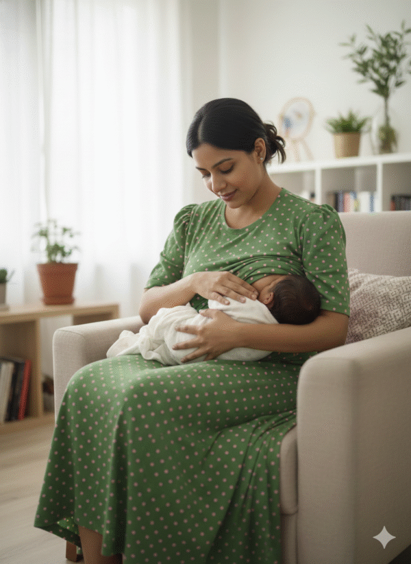 Feeding Puff Sleeve- "Green"