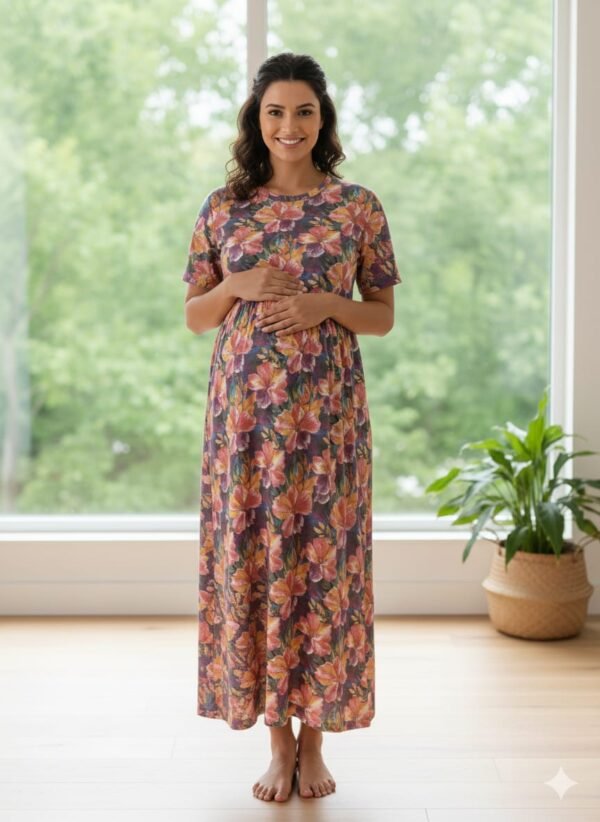 Non Feeding Normal Sleeve - "Violet Floral"