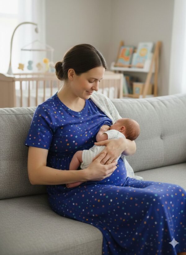 Feeding Normal Sleeve-"Blue with Multi star"