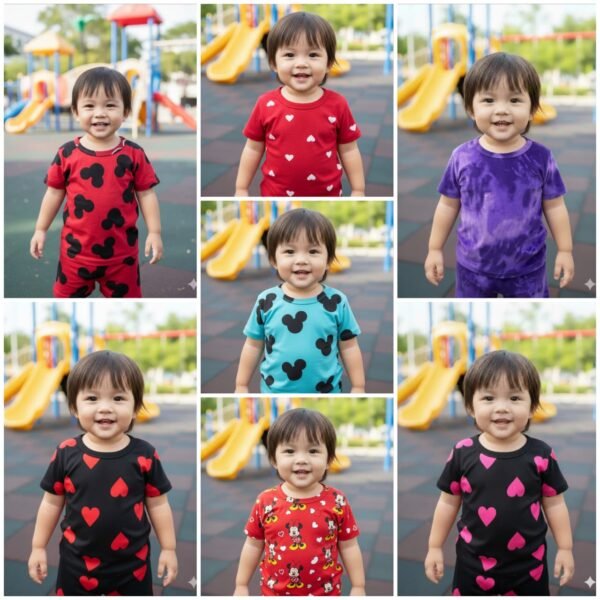 Kids T-shirt & Shorts (Unisex) - Combo offer (Pack of 10)