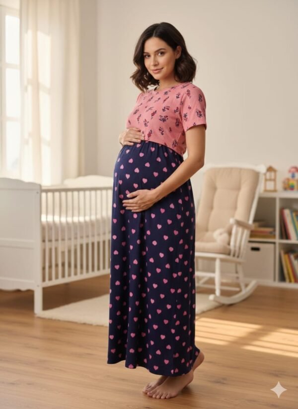 Feeding Normal Sleeve - "Pink & Navy Blue"