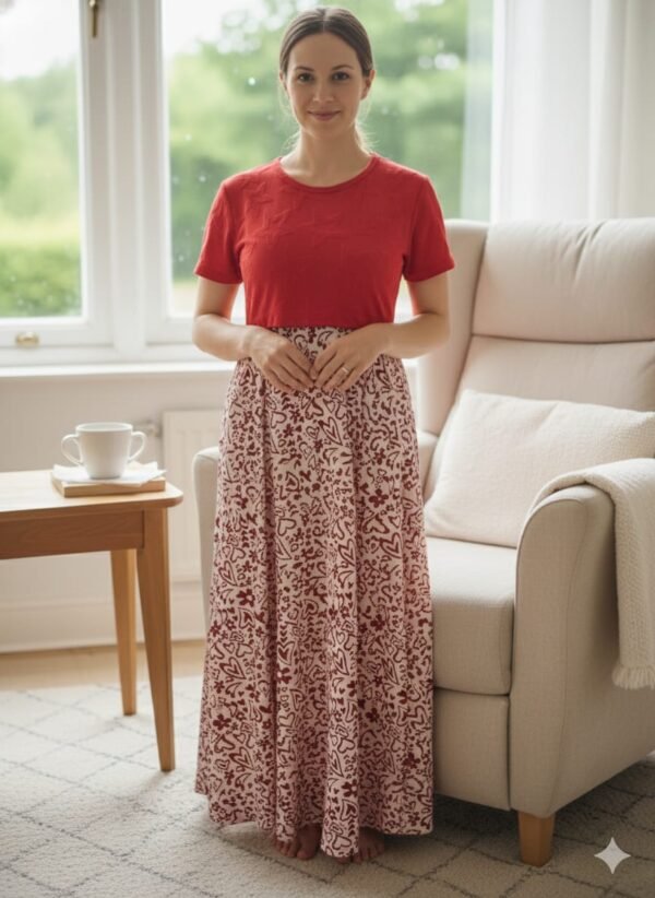 Feeding Normal Sleeve - "Red & Light Sandal"