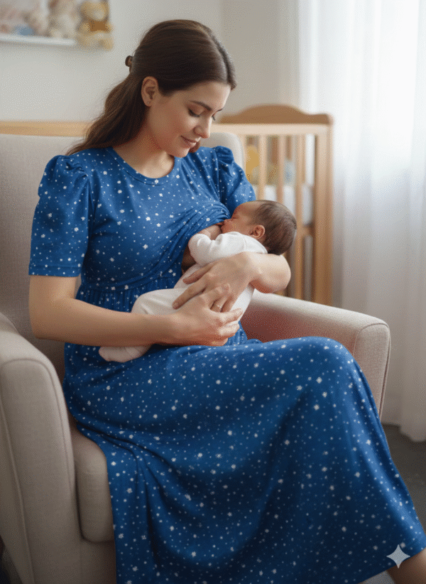 Feeding Puff Sleeve "Blue"