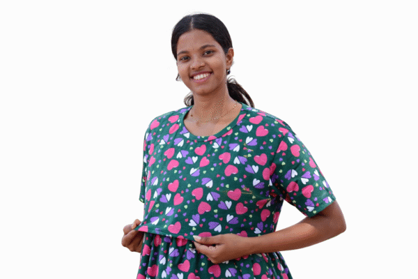 Green with hearts - FNS