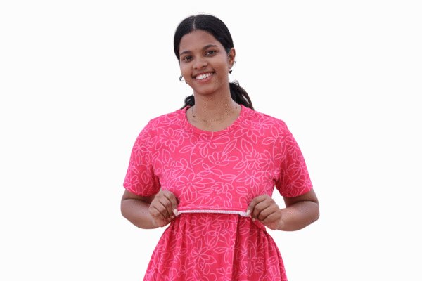 Pink with flowers - FNS