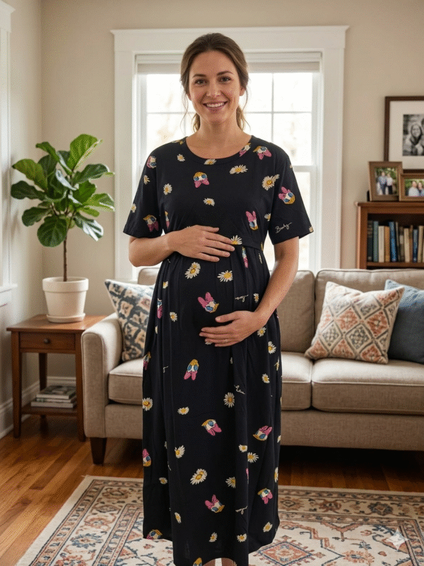 Black with duck & flower - FNS (P)