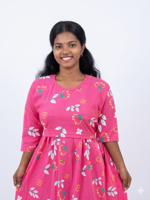 PINK with Leaf - F 3/4