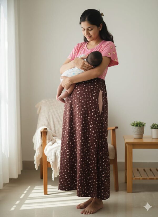 Pink with brown - Dual tone