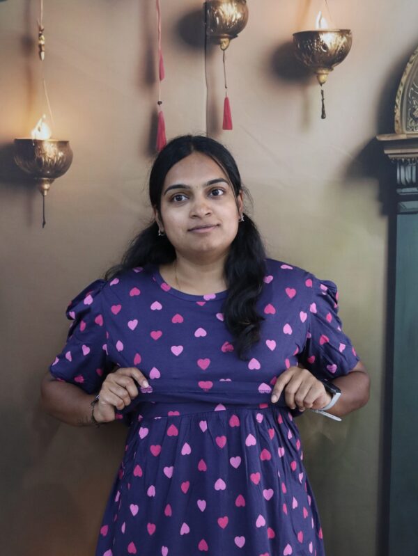 Violet With Pink Heart - FPS (P)