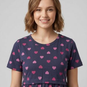 Navy blue heart - FNS (P) - XL