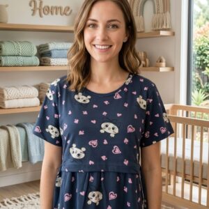 Navy rabbit and heart - FNS (P) - XL