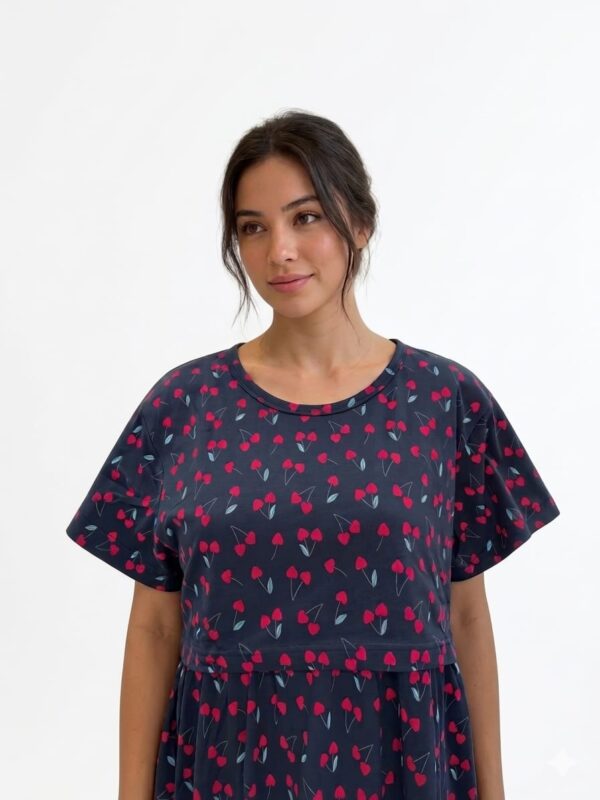 Navy blue red cherry - FNS (P)